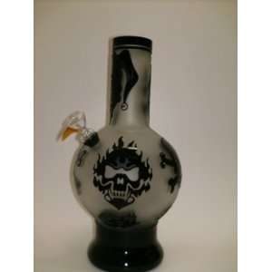    Frosted Skull Black Heavy glass Water Pipe: Everything Else