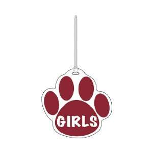  Maroon Paw Hall Pass Girls 4 X 4: Office Products