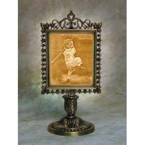  Field of Dreams Lithophane Victorian Stand Antique Brass 