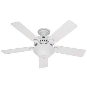  Hunter 52in Pros Best 5 Minute Ceiling Fan in White 28439 