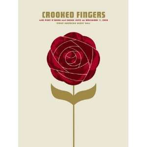    Crooked Fingers 2008 San Francisco Concert Poster 