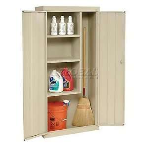  Janitorial Storage Cabinet 30x15x66   Putty: Office 