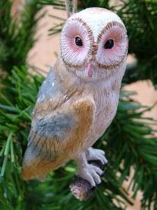 New Barn Owl Feather Bird Animal Christmas Ornament  