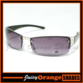 DG RIMLESS Narrow Square Sunglasses BLACK w/ SILVER  