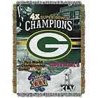 Green Bay Packers Super Bowl Commemorative 48x60 Woven 