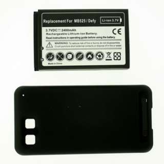 Motorola Defy Extended Battery 2400mAh w/ Back Cover  