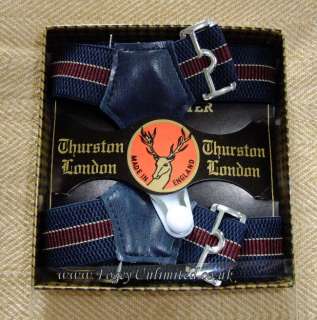 Albert Thurston Sock suspenders (Garters) STRIPED NEW  