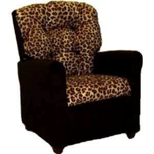   Kids / Girls Leopard Animal Print Plush Recliner Chair: Home & Kitchen
