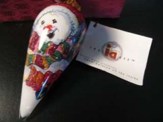 Inside Art Figi Christmas Ornament CHRY BERRY Snowman  