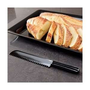  ELEGANT BIG BLACK BREAD KNIVES 48CS 