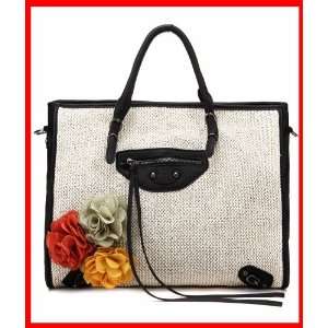   Bag Handbag Tassel Pastoral Style Spring Women New Beige White 010468