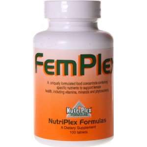  NutriPlex Formulas FemPlex 100 Tablets Health & Personal 