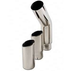   Rapid Flow Polished Stainless Steel Rolled Exhaust Tip: Automotive
