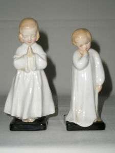 Royal Doulton Figurines Bedtime 1978 and Darling 1985  