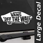 36) 10 Vans Off The Wall Decal  White  Premium Oracal Vinyl Decal