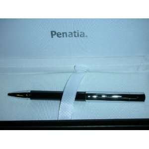   Black Lacquer Barell Tuxedo Style Ball Point Pen in Gift Box: Health