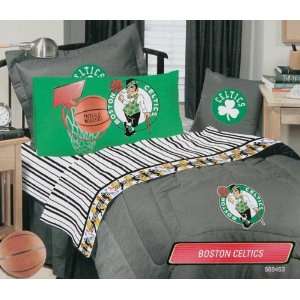  Boston Celtics Black Denim Full Size Comforter and Sheet 