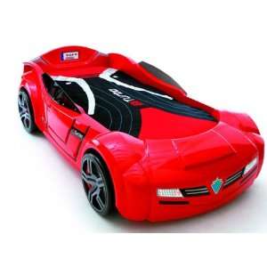  Twin Sport Car Bed With Free Mattress: Home & Kitchen