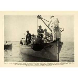 1915 Print World War I Military Defense Navy Lay Harbor Mines Weaponry 