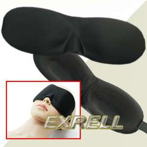 Eye Mask Sleeping Shade Sleep Headache Relief Rest BLK  