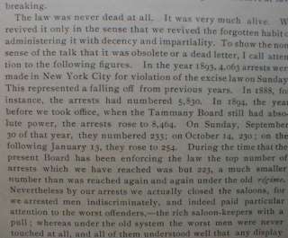 Teddy Roosevelt NYPD Commissioner 1895 Law Enforcement  