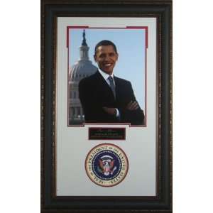 Barack Obama   Engraved Signature Series Display