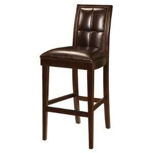   Biscuit Back Bar Stool in Coffee Bean [Set of 2]: Home & Kitchen