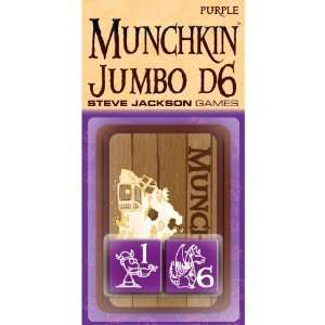  Munchkin Jumbo D6 Purple Toys & Games