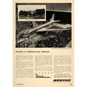  1955 Ad Boeing 747 1st Jet Transport U. S. Air Force 