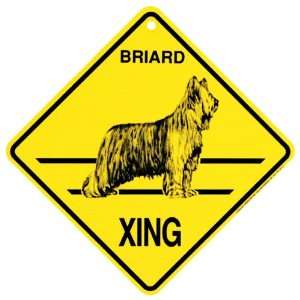  Briard Xing caution Crossing Sign dog Gift: Pet Supplies
