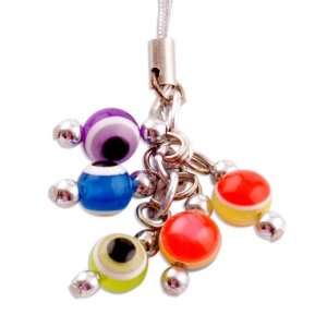  Evil Eye Colorful Eye Candy Glass Cell Phone Charm 