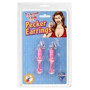  Pipedream Light Up Pecker Party Earrings Health 