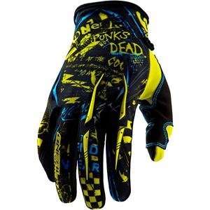  ONeal Racing Element Switchblade Gloves   10/Yellow/Cyan 