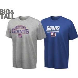   New York Giants Big & Tall Blitz 2 Tee Combo Pack: Sports & Outdoors
