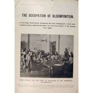   Boer War Africa 1900 Occupation Bloemfontein Roberts