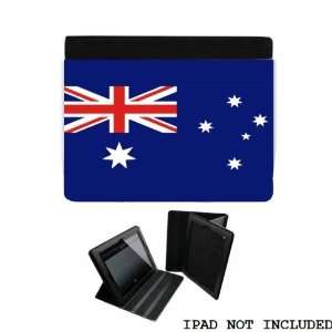 Australia Flag iPad 2 3 Leather and Faux Suede Holder Case Cover