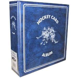    Hockey 3 Inch Binder BLUE   Trading Card Album: Toys & Games