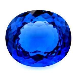 34.40cts Oval cut 22*19mm Blue Spinel Corundum Gemstone VVS Top Grade 