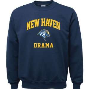 New Haven Chargers Navy Youth Drama Arch Crewneck Sweatshirt