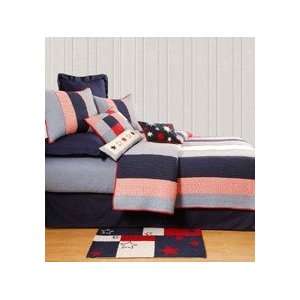  Red White Blue Twin Quilt: Home & Kitchen