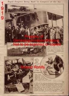 Rohlfs Roland   Aviator Sets Record of 34,610ft   1919  