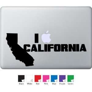  I Love California Decal for Macbook, Air, Pro or Ipad 