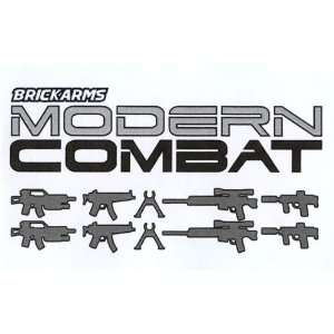   Figure Style Modern Combat Weapons Pack Gun Metal Color: Toys & Games