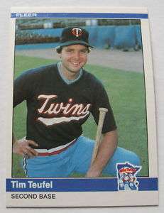 1984 Fleer Tim Teufel Twins card no.574  