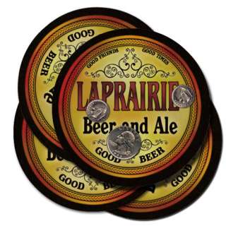 Laprairie s Beer & Ale Coasters   4 pak  