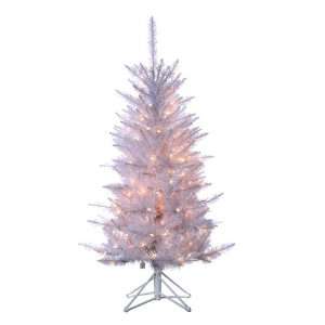   Tiffany Tinsel Artificial Christmas Tree  Clear Lights