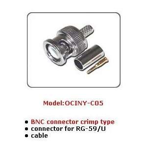  New BNC Connectors C05 BNC Connector Crimp Type Connector 