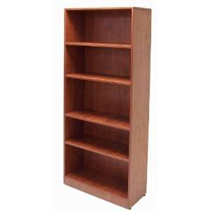  5 Shelf Cherry Laminate Bookcase Furniture & Decor