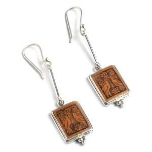 Mate gourd dangle earrings, Story of Peace