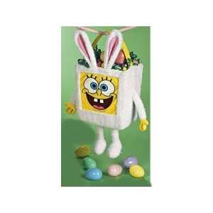   Sponge Bob Square Pants Plush Easter Bunny Basket: Toys & Games